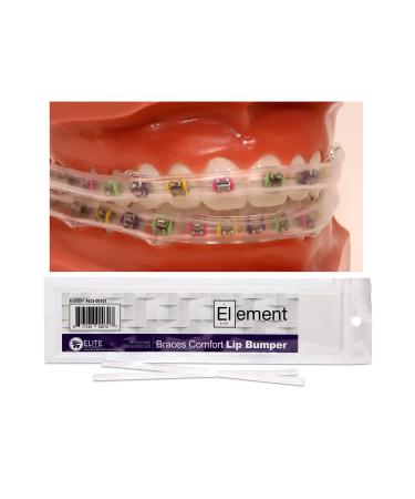 Element Comfort Cover Braces Guard/Lip and Mouth Protector - Snap On Cover Strip For Braces - Orthodontic/Dental Quality (Clear)