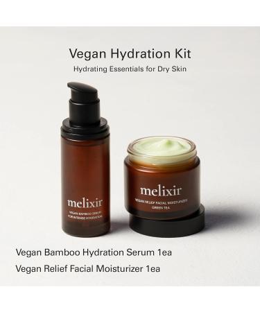 Melixir Vegan Hydration Kit for Dry Skin | Bamboo Serum & Moisturizer | Perfect Gift for Men & Women - Buy Online on GoSupps.com