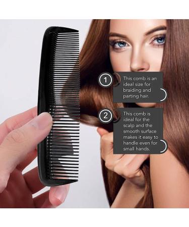 Soft 'N Style Hair Care 4-Pack Comb - Durable and Gentle - Fine Tooth Comb Set for Men - Black - Buy Online on GoSupps.com