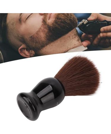 Deosdum Men's Beard Brush - Soft Brown Nylon Hair Comfortable Black Beard Wooden Handle for Wet Shaving & Hairdressing - Buy Online on GoSupps.com