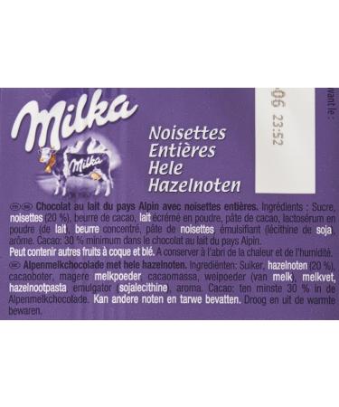 Milka Chocolate with Whole Hazelnuts 2 bars of 100 g - Buy Online on GoSupps.com