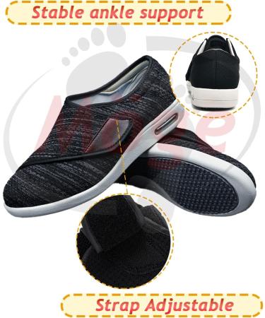 Shop Women's Diabetic Sandals | Adjustable Men's Diabetic Shoes with Arch Support & Memory Foam - 4 Grey - Buy Online on GoSupps.com