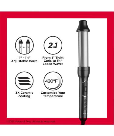 Shop REVLON Adjustable Barrel 2 in 1 Curling Wand - 1 & 1 Inch | International Shipping Available - Buy Online on GoSupps.com