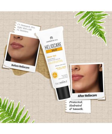 360 Water Gel Sunscreen SPF 50+ Broad Spectrum UVA/UVB Protection Long-Lasting Hydration Water & Sweat Resistant 50ml - Buy Online on GoSupps.com