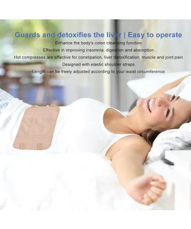 Reusable Castor Oil Pack - Adjustable Wrap Compress Washable Prevents Oil Leaks & Comfortable for Sleep - Buy Online on GoSupps.com