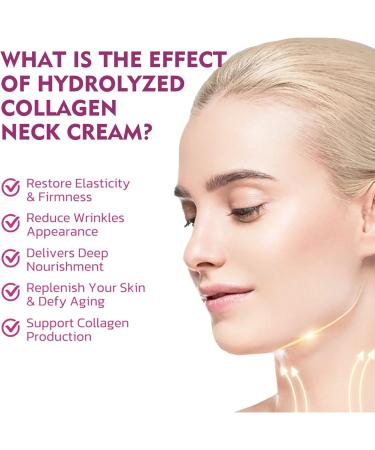 Hydrolized Collagene Neck Cream 40g Cr me Raffermissante Pour Le Cou Cr me De Levage Pour Le Cou Collagen Neck Firming Cream Am liore La Fermet Du Cou Et Ralentit Le Vieillissement De La Peau - Buy Online on GoSupps.com