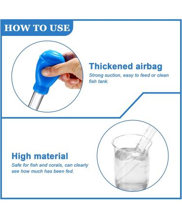 Aquarium Coral Feeder Set with Stainless Steel Tweezers and Syringe - Ideal for Reef Anemones, Lionfish - 2 Pieces - Buy Online on GoSupps.com