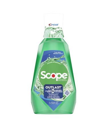 Crest Scope Outlast Mouthwash Fresh Mint 1L