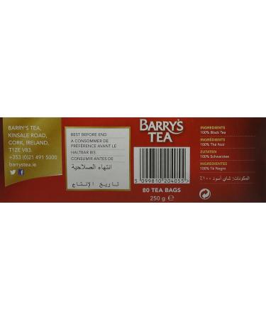 Barry's Tea Gold Blend Tea Bags (80 Bags) - Buy Online on GoSupps.com