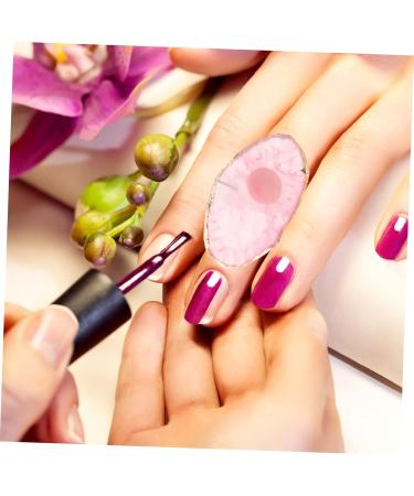  Healeved Healeved 6 Piece Nail Palette Holder for Nail Polish Makeup Mixing Palette Makeup Palette Color Drawing Square Nail Art Tray Ring DIY Color Plate Mixing Tray for Nail Polish Resin - Buy Online on GoSupps.com