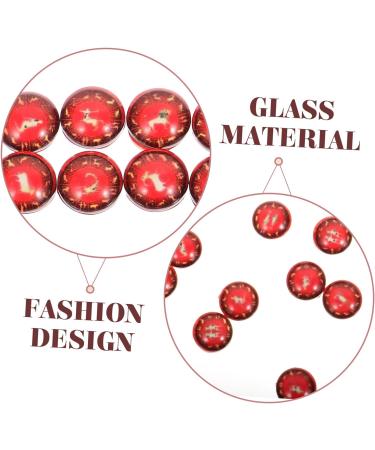 TEHAUX 100 pcs 12 Glass football jewelry making beads bra earring making flatback charms for jewelry making Charm charm zodiac charms for jewelry making round key chain sweater - Buy Online on GoSupps.com