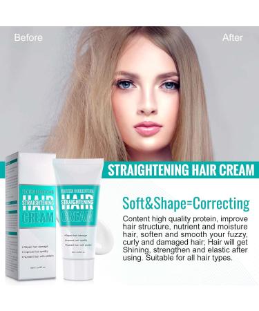 Trendyfave Hair Straightening Cream Keratin Hair Treatment Silk & Gloss Collagen Hair Smoothing Cream Protein Hair Treatments for Fast Nourishing & Smoothing Curly Hair Hair Cream for Women - Buy Online on GoSupps.com