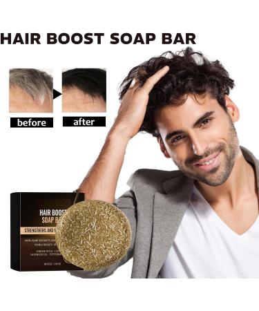 Anti Gray Hair Shampoo Men Gray Hair Reverse Bar Shampoos Reverse Gray Hair Reverse Bar Castor Oil for Gray Hair Coverage Hair Darkening Grey Reducing (2pc) - Buy Online on GoSupps.com