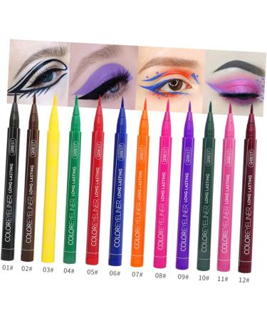 POPETPOP 36 Pcs Eyeliner Pencil Matte Colored Eyeliner Waterproof Eyeliner Liquid Eyeliner Set Painted Makeup 1 count (Pack of 1) As Shownx3pcs - Buy Online on GoSupps.com