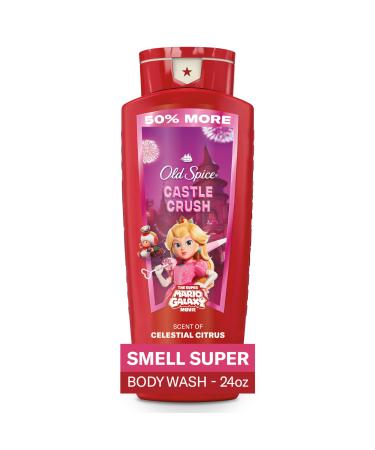 Old Spice Body & Face Wash for Men x The Super Mario Galaxy Movie 3X Defense 24/7 Shower Fresh with Long Lasting Scent Smell Super with Castle Crush Celestial Citrus Scent 24 oz