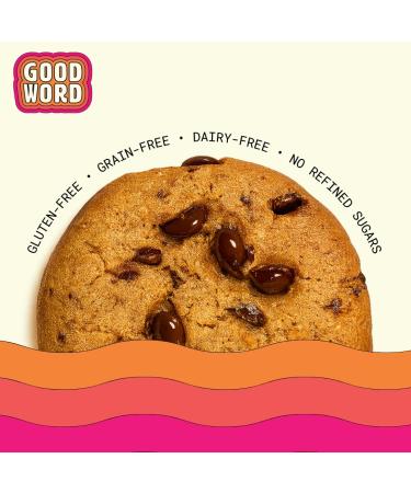 Chocolate Chip Protein Cookie Soft & Chewy High Protein Snack Gluten-Free Grain-Free Dairy-Free No Seed Oils No Refined Sugars Made with Almond Butter & Collagen 12-Pack - Buy Online on GoSupps.com
