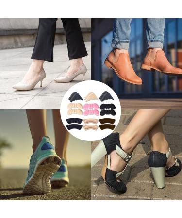 9 Pairs of Heel Cushion Inserts - Heel Protection & Filler Pads for Loose Shoes - Multicolored Shoe Heel Holders - Buy Online on GoSupps.com