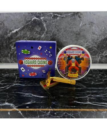  ODIN (ASGAARD CASINO) ARTISAN SHAVING SOAP - MADE IN UK - Grapefruit&Black Pepper&Vetiver - 7 BUTTERS - ALL NATURAL INGREDIENTS - Buy Online on GoSupps.com