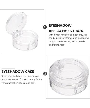FRCOLOR 8pcs 26mm Makeup Eye Shadow Case Box Round Empty Eyeshadow Dispenser Case Cosmetics Organizer Container(Transparent) - Buy Online on GoSupps.com