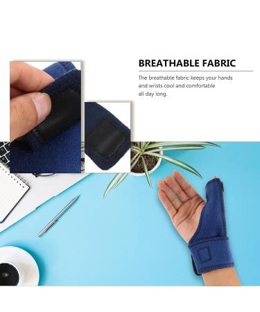Healifty Thumb Brace Splint Tape Protective Athletic Strap & Sleeve for Injury Recovery - Blue - Buy Online on GoSupps.com