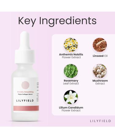 LILYFIELD Wrinkle Correcting Serum - Phyto Collagen & Vitamin C Anti-Aging Dark Spot Targeting | Korean Skincare for All Skin Types - 30ml - Buy Online on GoSupps.com