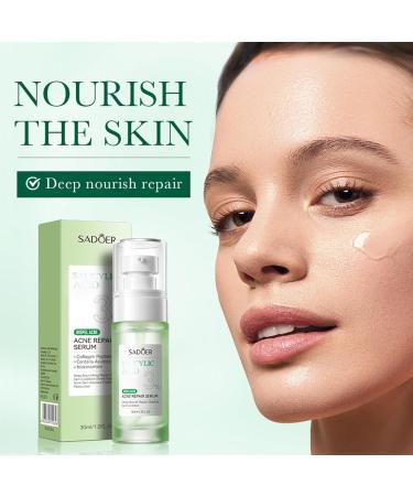 Buy Facial Serum with Hyaluronic Glycerol & Vitamin E | Exfoliates Reduces Acne & Dark Spots | International Shipping Available - Buy Online on GoSupps.com