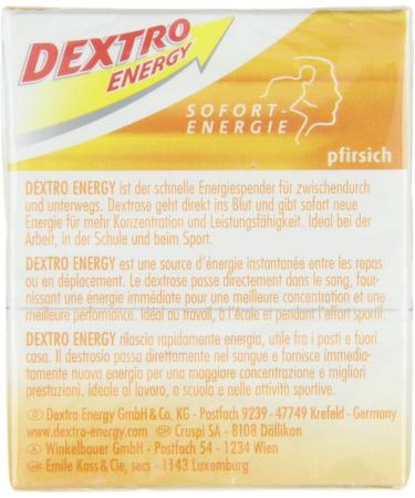 Dextro Energy Minis Peach | 50g Dextrose Tablets | Quick Glucose Boost | 5-Pack for Everyday & Sports - Buy Online on GoSupps.com