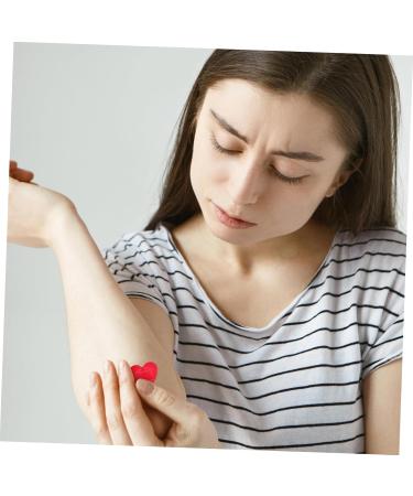 Buy FRCOLOR 25pcs Heart Shaped Stickers - Self-Adhesive Care Patches & Bandages for Home Use | Red Heart Stickers (3.80X3.20X0.20CM) - Fast International Shipping - Buy Online on GoSupps.com