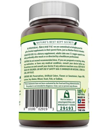 Herbal Secrets Triphala Supplement | 500 Mg Per Serving | 120 Veggie Capsules | Non-GMO | Gluten Free | Made in USA - Buy Online on GoSupps.com
