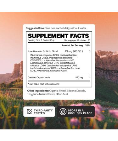 Daily Hero for Women | Fast Melt Pre + Probiotic for Women - Tangerine Flavor 30 Powder Sachets Tangerine 0.07 Ounce (Pack of 30) - Buy Online on GoSupps.com