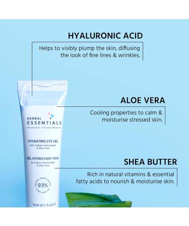Herbal Essentials Super Hydrating Under Eye Gel - Reduce Dark Circles & Puffiness - Buy Online on GoSupps.com
