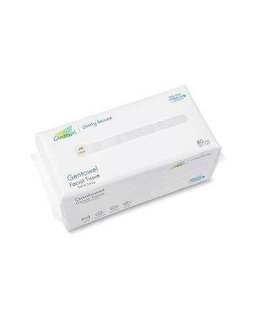 Gentowel Dry Cotton Soft Facial Tissues (2 Pack) - Gentle Disposable Makeup Removing Towels for Sensitive Skin - Buy Online on GoSupps.com