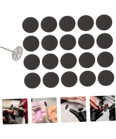 minkissy 2 Sets Nail Polishing Sheets Nail Disc Bit Nail Forms Sanding Paper Dead Skin Polishing Slices Manicure Sandpaper Pedicure Tools Exfoliating Tools Wafer Stainless Steel Foot Plate - Buy Online on GoSupps.com