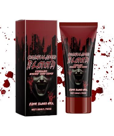  G n rique Halloween Fake Blood - Realistic Special FX Gel Makeup Thick Washable Liquid | 1.76 oz Effect Costume Accessory for Vampire Zombie Slebleeded Scelled Stage Accessory - Buy Online on GoSupps.com
