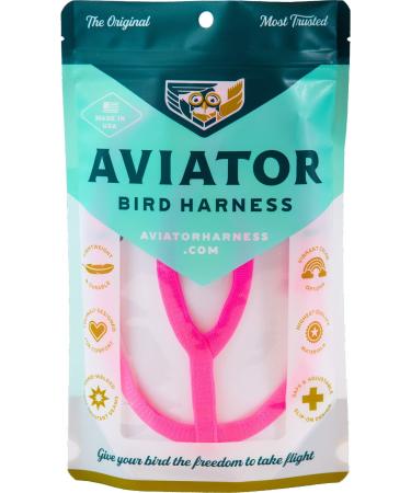 The Aviator Bird Harness: X-Large Pink