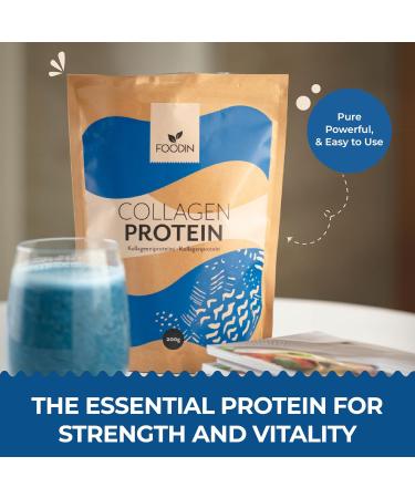 FOODIN Collag ne en Poudre Peptides Hydrolys s 100% Grass-Fed Type 1 & 3 Soutien Peau et Articulations Prot ines Purement Bio 200 g 200g - Buy Online on GoSupps.com