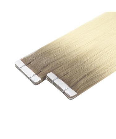Youngsee Ombre Tape In Extensions - Real Virgin Hair 35cm Light Brown Blonde #R8T60 - 5pcs 10g - Buy Online on GoSupps.com