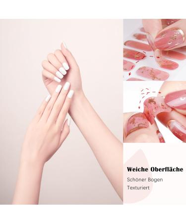 Danni & Toni Moonlit Frost Gel Nail Foils - UV Hardening Wraps 28 Stickers for Stunning Nail Design - Buy Online on GoSupps.com