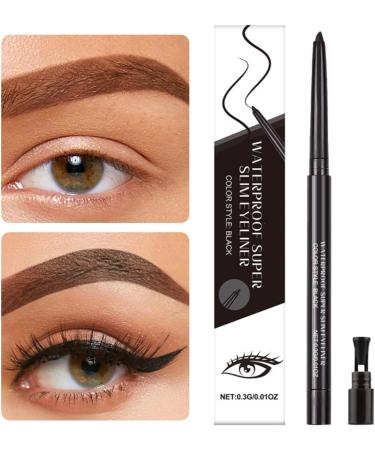 Gel Eye Liner Long Lasting Gel Water Resistant Makeup Stick Eye Liner for Girls Daily Makeup Eyebrow Definition Home Travel Black - Buy Online on GoSupps.com