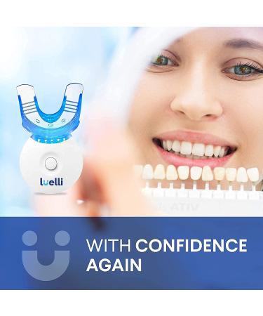 LUELLI Teeth Whitening Kit - 5X LED Tooth Whitener with 12ml Serum for Bright Smile - Buy Online on GoSupps.com