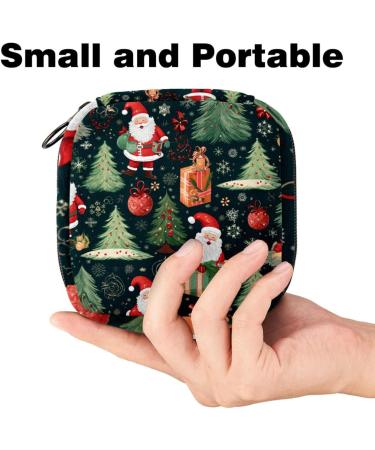 Muoooum Christmas Tree Sanitary Napkin Storage Bag | Portable Menstruation Cup Organizer for Teens & Women | 4.7x6.6 in - Buy Online on GoSupps.com