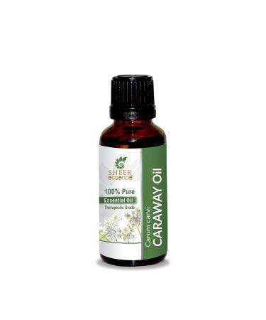 Caraway Oil -(Carum Carvi) -Essential Oil 100% Pure Natural Undiluted Uncut Therapeutic Grade Oil 1.01 Fl.OZ 1.01 Fl Oz (Pack of 1)
