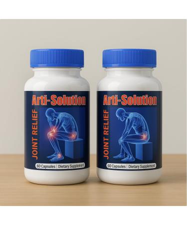 Arti-Solution Joint Support Supplement 2 Pack | 60 Capsules Each | Natural-Based Formula | Daily Routine Add-On | Flex No Artificial Additives | Mobility Focus | Adult Use