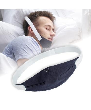 Chin Strap Effective Instant Mouth-Snoring Relief Reduce Air Loss Chin Strap Anti Snoring Men Women Universal Adjustable Comfortable Tightness Chin Strap Fits A Wide Range of Head & Sizes(1 Pack)