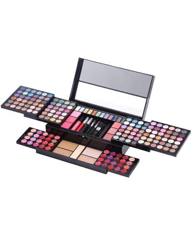 Hot Sugar 182 Colors Full Makeup Kit for Women Teen Girls All-in-One Cosmetic Set Birthday Holiday Gift (BLACK)
