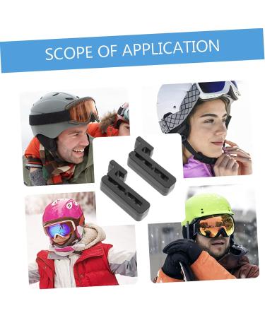 Buy Combined Hooks for Helmet Mask - Bicycle Holder & Outdoor Mask Fastening | PVC Protection for Ski Helmets | 4x2x1cm | International Shipping - Buy Online on GoSupps.com