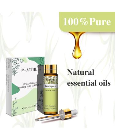 Lemongrass Essential Oil 10ML - Pure, Undiluted & Cruelty-Free for Home Diffusers | PHATOIL - Buy Online on GoSupps.com