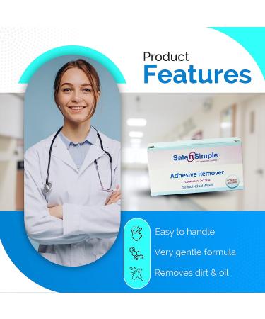 Safe n' Simple Skin Barrier Wipes - 50 Extra Large Individual Barrier Film Wipes - Skin Prep Protective Wipes - Adhesive Remover 4x4.7 - Buy Online on GoSupps.com