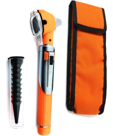 "SliteTech Mini-Ootoscope with LED light-professional ear examination for humans and animals-ideal for doctors nurses & veterinarians" (Autoscope Orange)