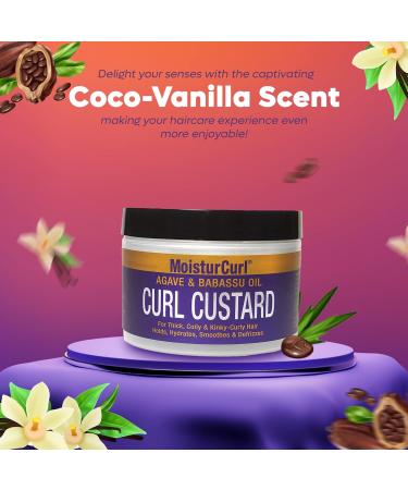 Gold Banner Beauty MOISTURCURL Curl Custard - 8oz | Define Curls Reduce Breakage & De-Frizz | Shine-Enhancing Formula for Twists & Wash & Go Styles | International Shipping Available - Buy Online on GoSupps.com
